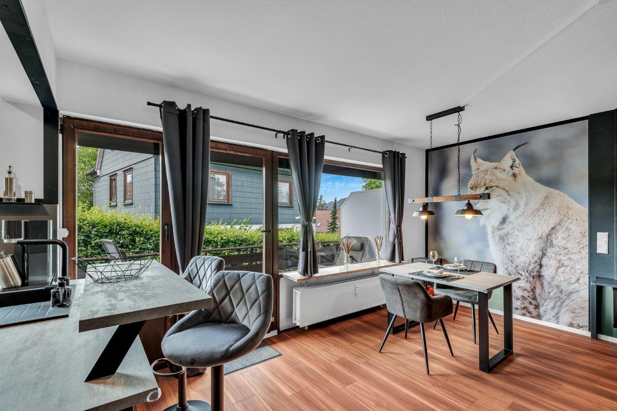 Stanma Luchspartment Ruhig Und Zentral Mit Grossem Balkon Und Kostenlosem Parkplatz Braunlage Exterior photo